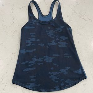 Lululemon blue and gray camo tank
